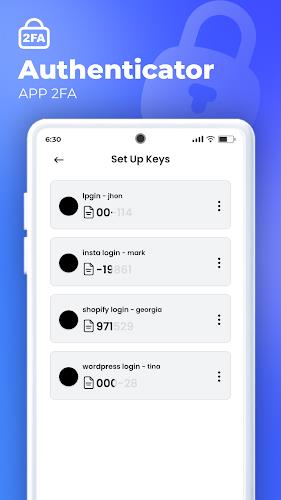 Authenticator App Screenshot 1