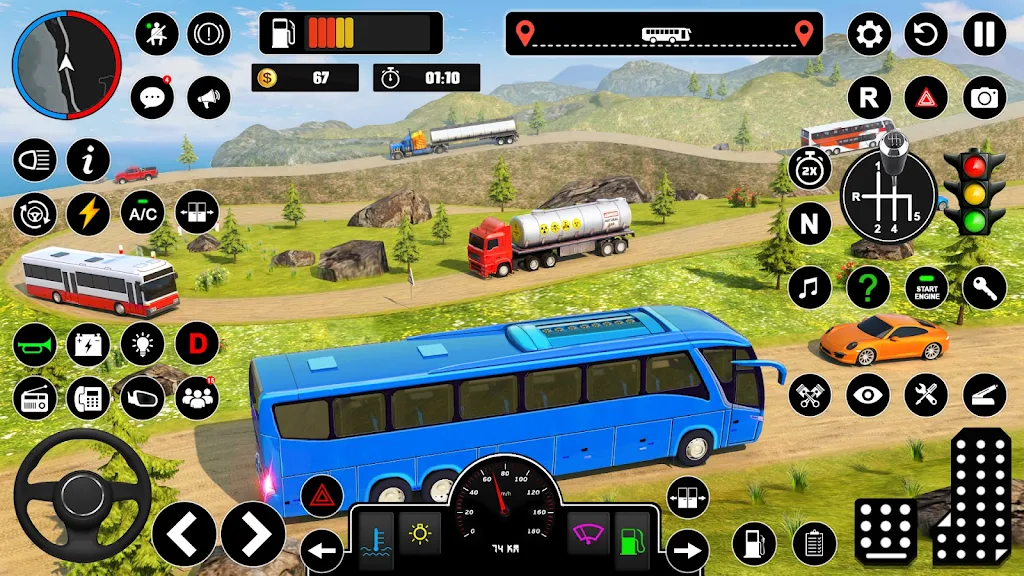 Offroad Bus Simulator Bus Game Screenshot 6