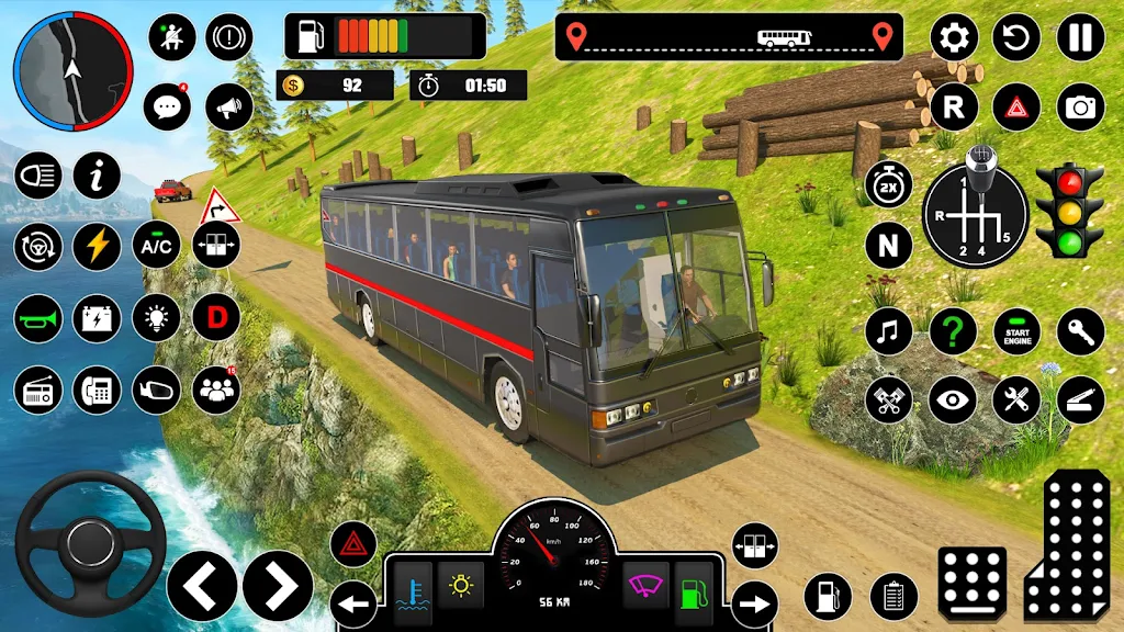 Offroad Bus Simulator Bus Game Screenshot 2