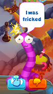 Worm out: Fruits vs worms game Screenshot 3