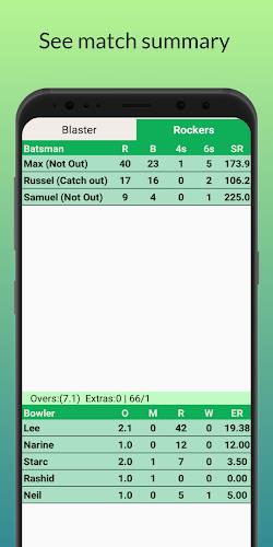 Cricket: Local match scorebook Screenshot 5