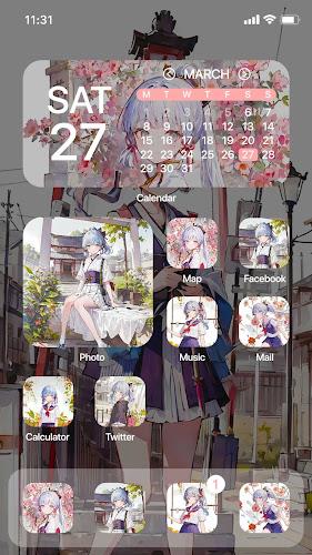 Wow Ayaka Theme - Icon Pack Screenshot 19