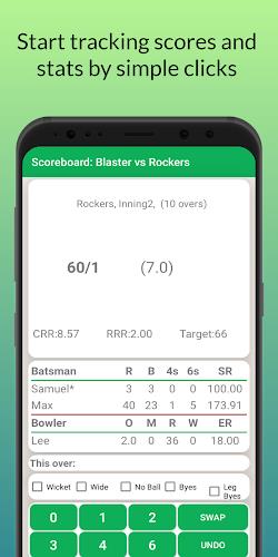 Cricket: Local match scorebook Screenshot 3