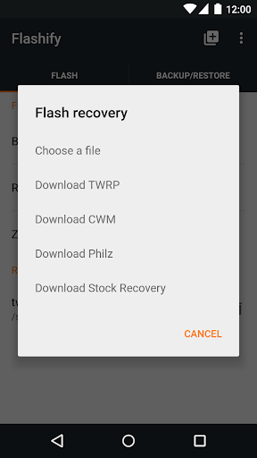 Flashify (for root users) Screenshot 2