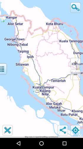 Map of Malaysia offline Screenshot 1