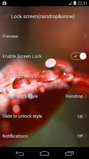 Lock screen(live wallpaper) Screenshot 1