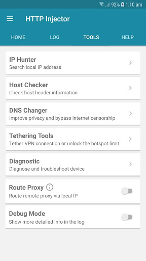 HTTP Injector (SSH/V2R/DNS)VPN Screenshot 2