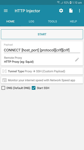 HTTP Injector (SSH/V2R/DNS)VPN Screenshot 1