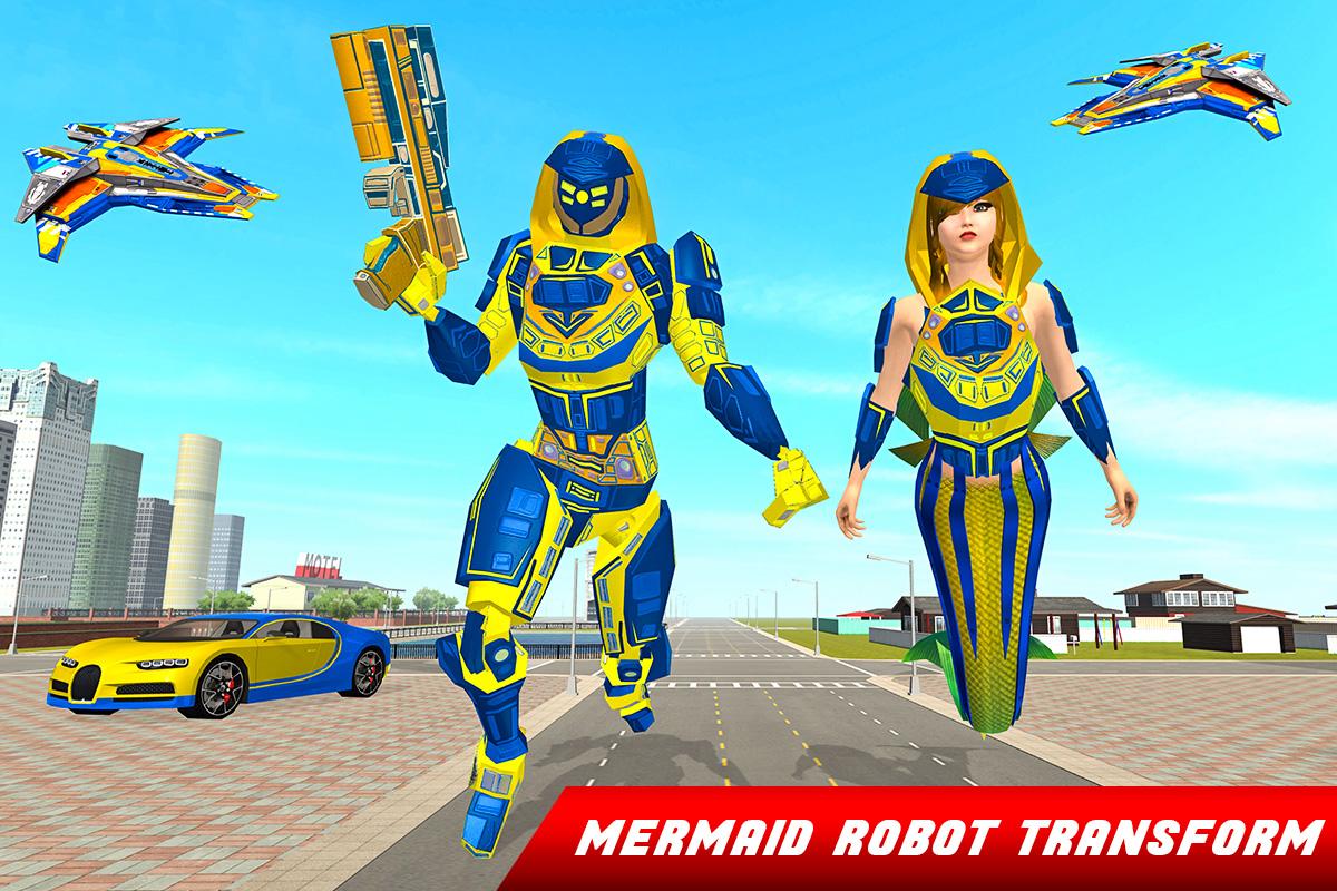 Mermaid Transform: Robot Games Screenshot 3