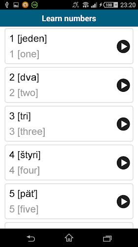 Learn Slovak - 50 languages Screenshot 12