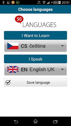 Learn Czech - 50 languages Screenshot 2