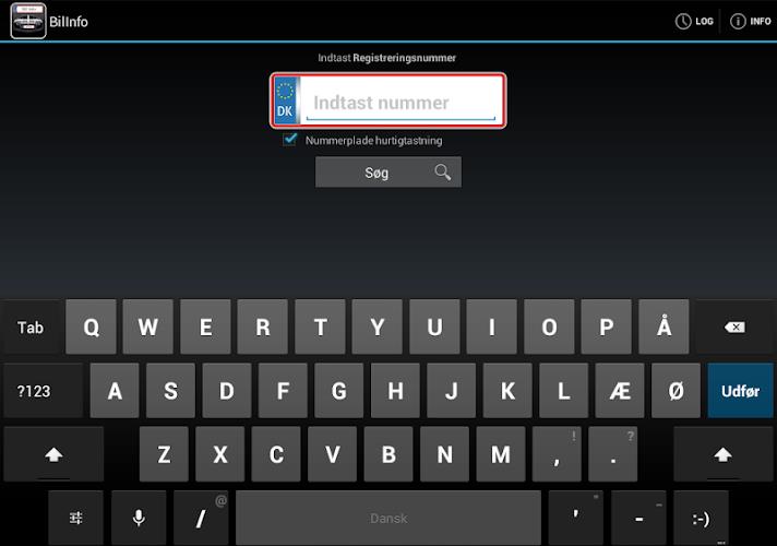 Bil Info nummerplade Screenshot 8