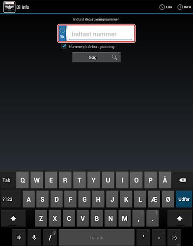 Bil Info nummerplade Screenshot 7