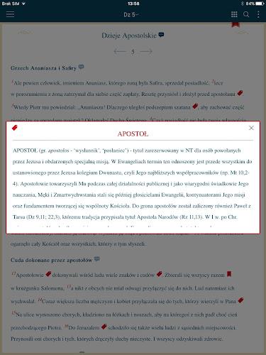 Pismo Święte z komentarzem Screenshot 12
