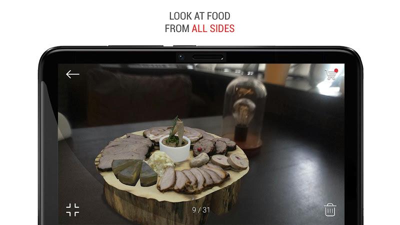 Menu AR Augmented Reality Food Screenshot 9