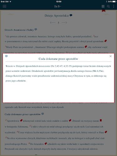 Pismo Święte z komentarzem Screenshot 13