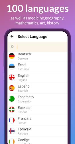 Flashcards: learn languages Screenshot 1