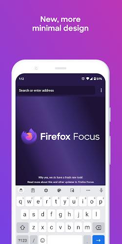 Firefox Focus: No Fuss Browser Screenshot 1