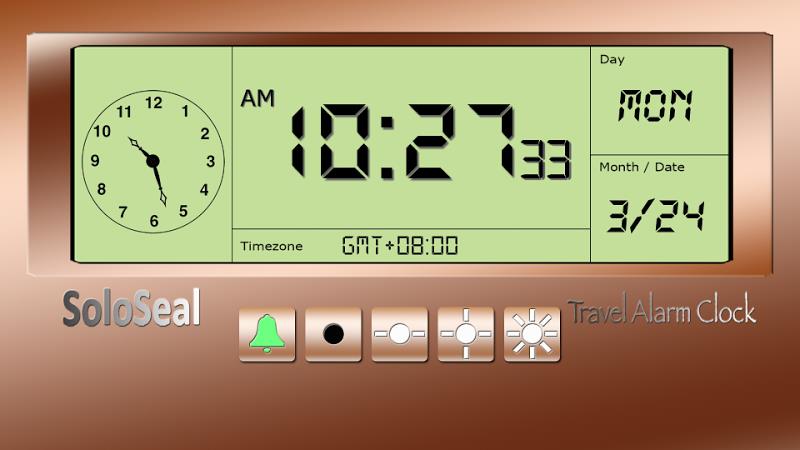 Travel Alarm Clock Screenshot 2