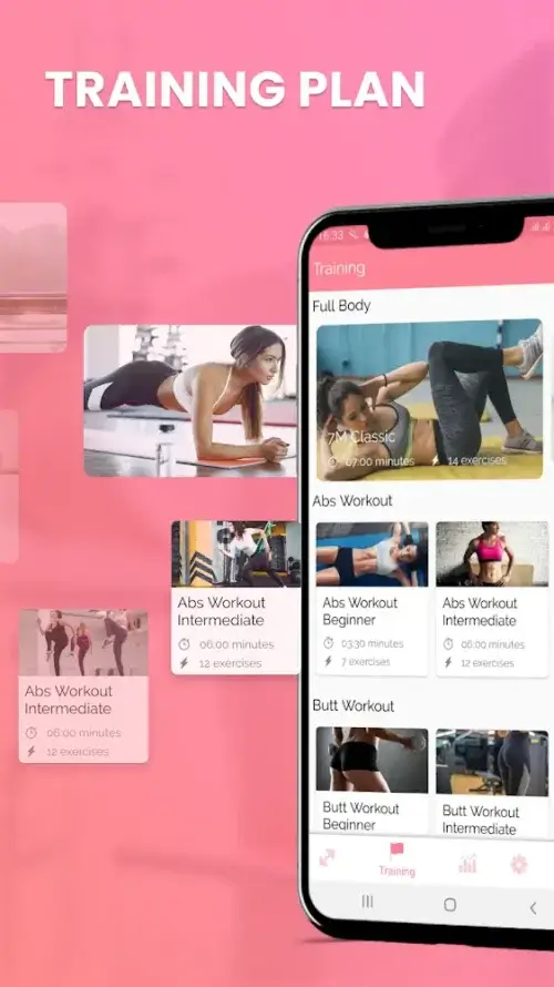 30 Days Women Workout Fitness Screenshot 3