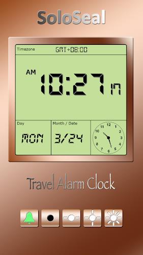 Travel Alarm Clock Screenshot 1