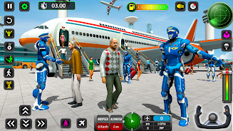 Robot Pilot Airplane Games 3D Screenshot 1
