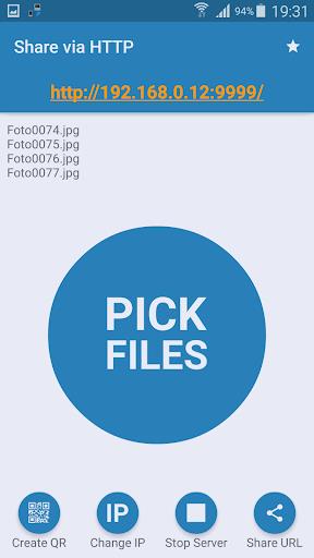 Share via HTTP - File Transfer Screenshot 2