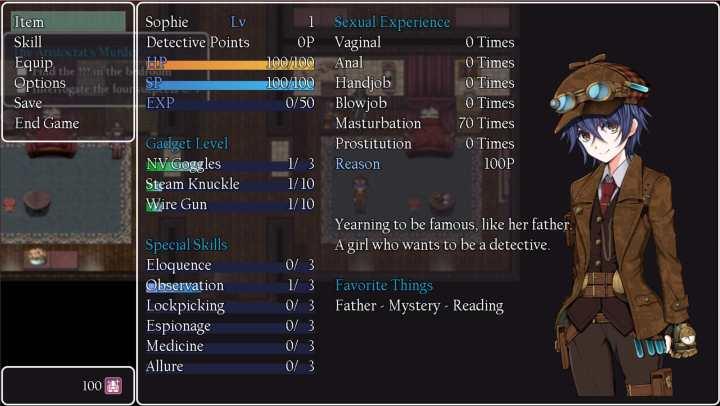 Detective Girl of the Steam City Screenshot 1