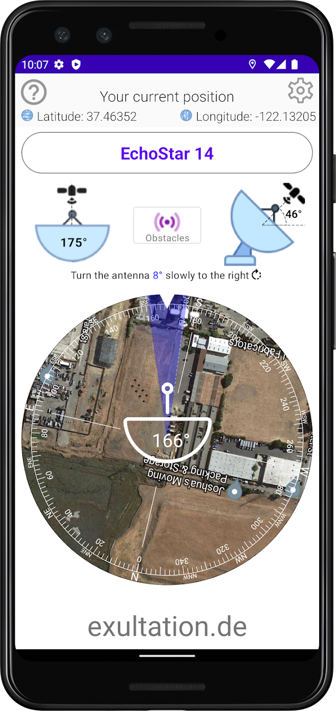 Satellite Finder (DishAligner) Screenshot 1