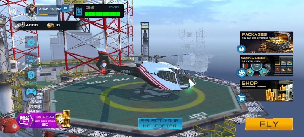 Take off Helicopter Flight Sim Screenshot 2