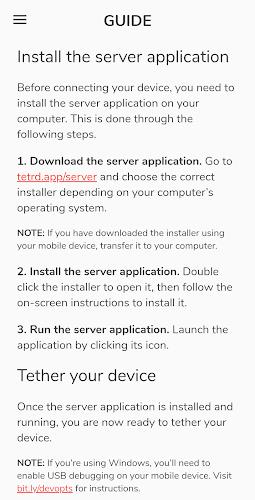 Tetrd: USB Universal Tethering Screenshot 6
