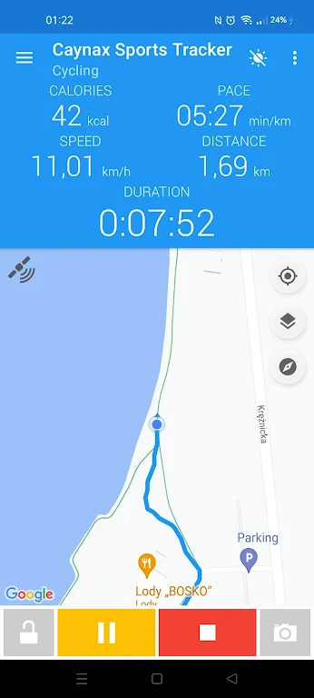 Caynax - Running & Cycling GPS Screenshot 1