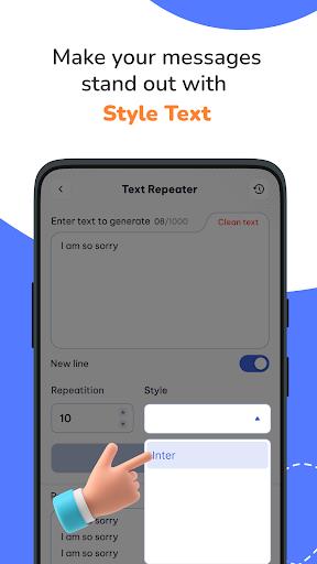 Text repeater 10k: Text bomber Screenshot 4