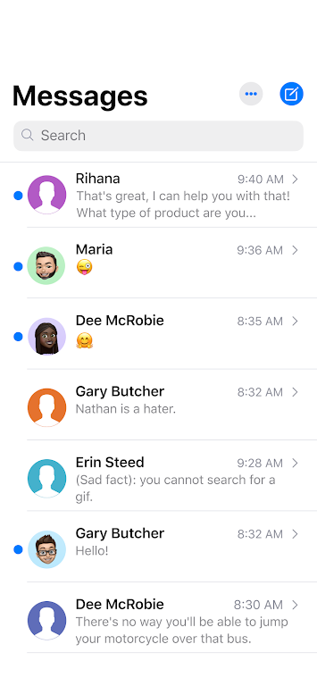 Messages - Texting OS 18 Screenshot 1