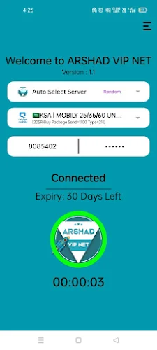ARSHAD VIP NET - Faster VPN Screenshot 3