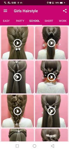 Girls Hairstyle Step By Step Screenshot 3