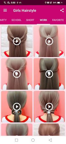 Girls Hairstyle Step By Step Screenshot 5