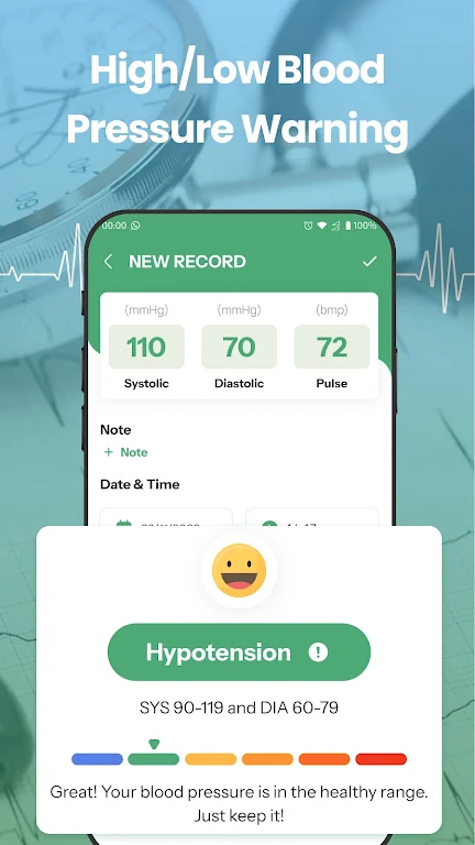 Blood Pressure Tracker: Bp Log Screenshot 1