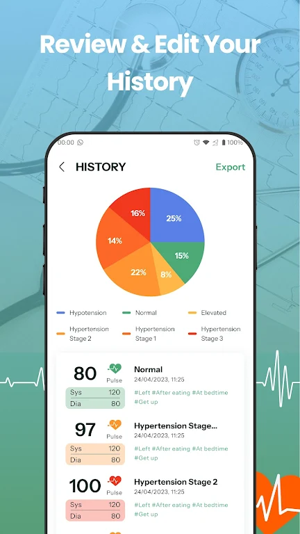 Blood Pressure Tracker: Bp Log Screenshot 3