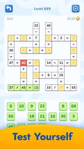 Math Crossword - number puzzle Screenshot 2