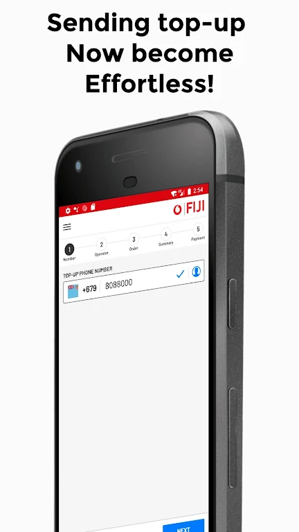 Vodafone Fiji Top-Up Screenshot 1