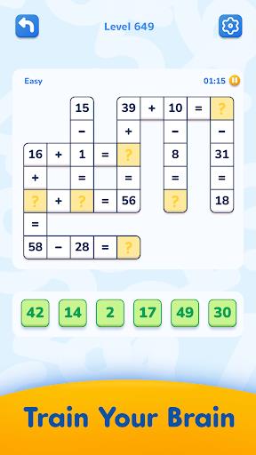 Math Crossword - number puzzle Screenshot 1