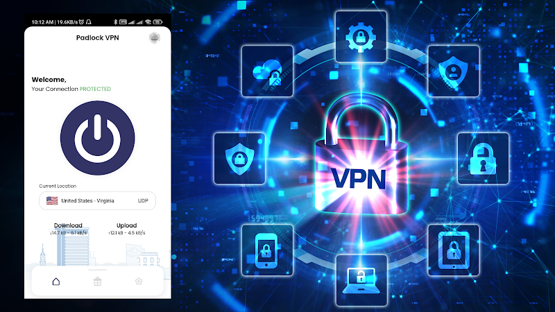Padlock VPN Unlimited Proxy Screenshot 1