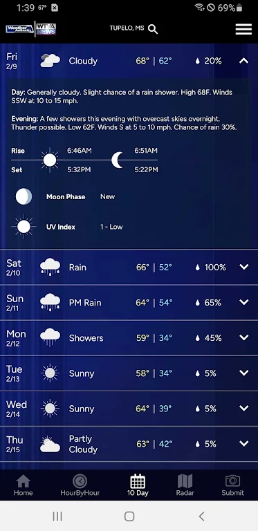 WTVA Weather Screenshot 1