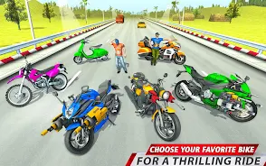 Bike racing: 3D Shooting game Screenshot 3