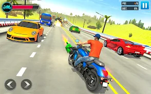 Bike racing: 3D Shooting game Screenshot 5