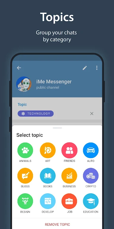 iMe Messenger & Crypto Wallet Screenshot 4