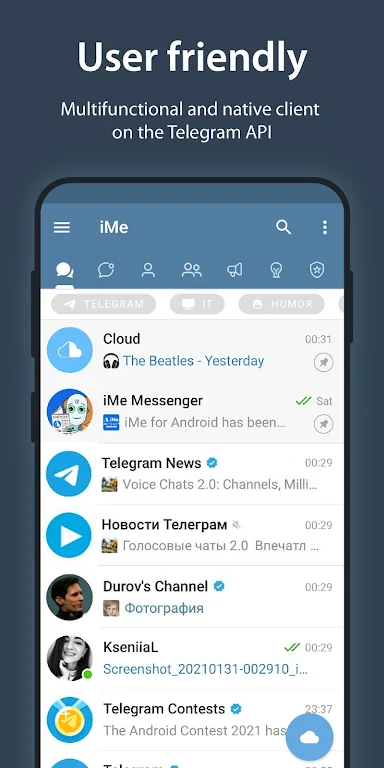 iMe Messenger & Crypto Wallet Screenshot 1