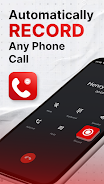 Auto Call recorder App Screenshot 1