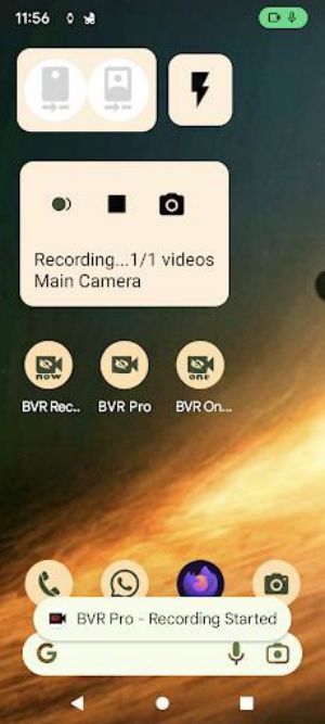 Background Video Recorder Pro Screenshot 1